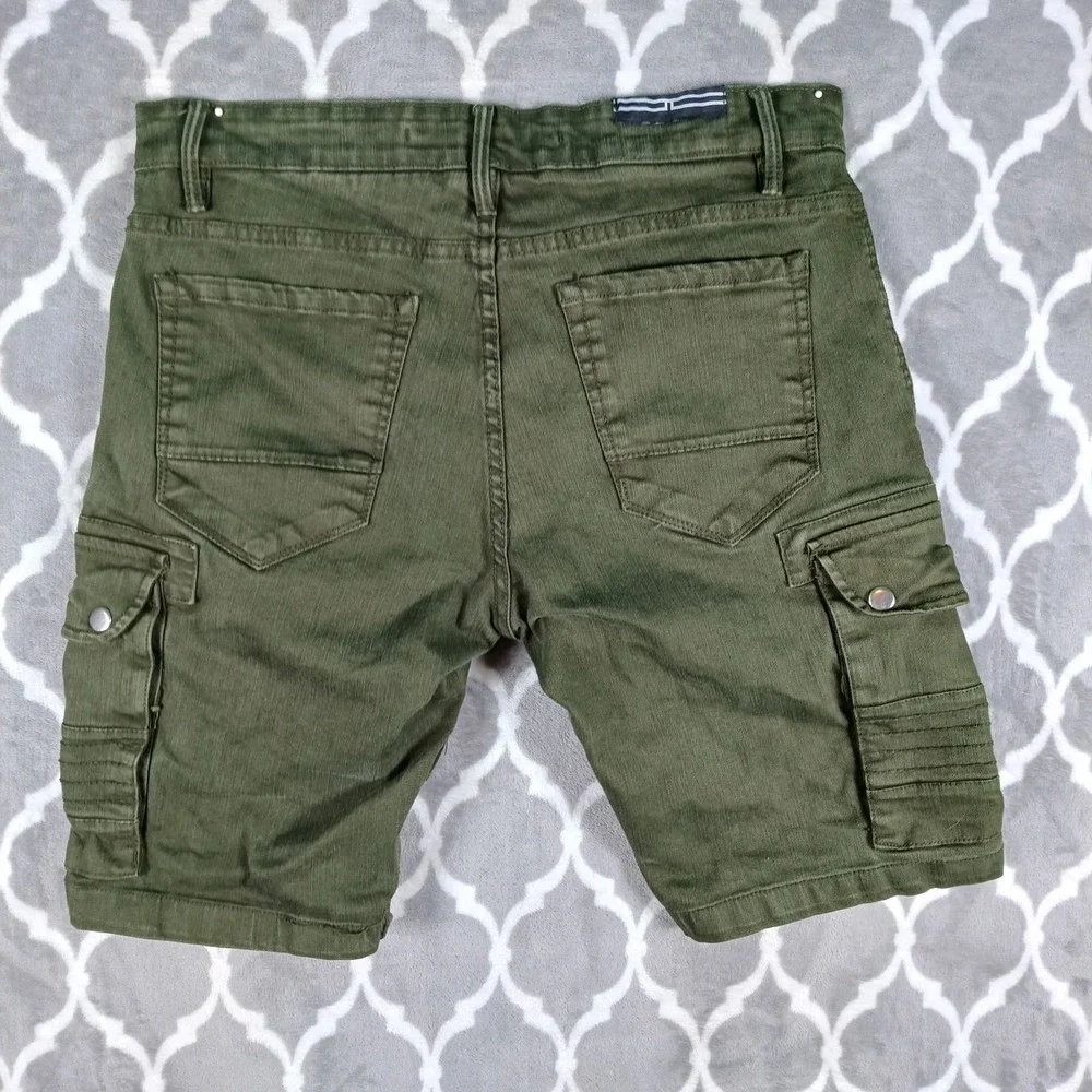 Jordan Craig Cargo Shorts Men Size 32 Green Olive Cairo Urban Utility Safari